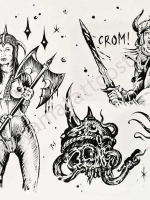 Fantasy Flash Tattoos #1