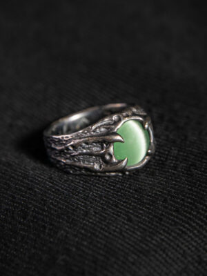Alien Eye Handmade Silver Ring Reptile eye